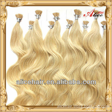 Wholesale price remy flat tip remy hair extension